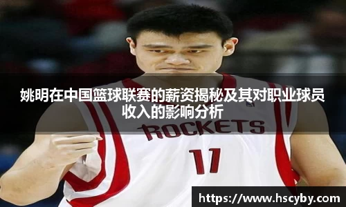 姚明在中国篮球联赛的薪资揭秘及其对职业球员收入的影响分析
